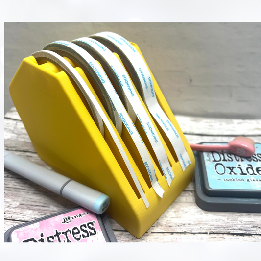 YELLOW TAPE DISPENSER 3D Printed Organizer Holder- Free Shipping
