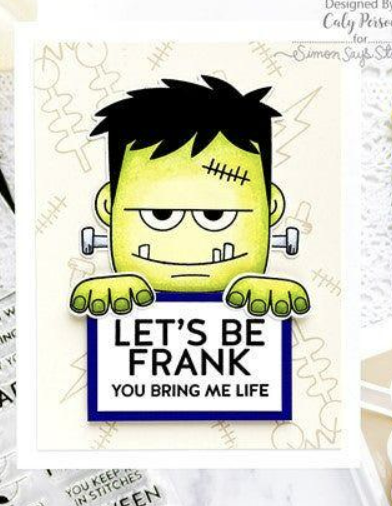Simon Says Stamp OH FRANK Halloween Rubber Stamps & Dies