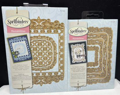 Spellbinders LABELS 47 & Decorative Labels 8 Dies